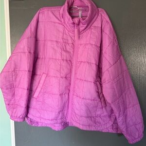 Fabletics Vibrant Quilted Jacket in Pink Crush